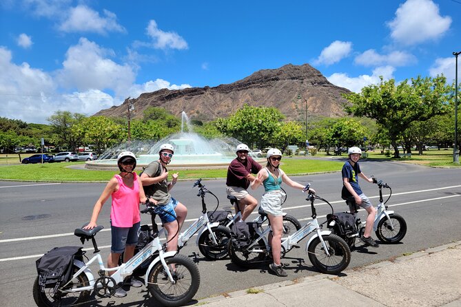 Electric Bike Ride & Diamond Head Hike Tour - Along Waikiki’s parks and beach roads