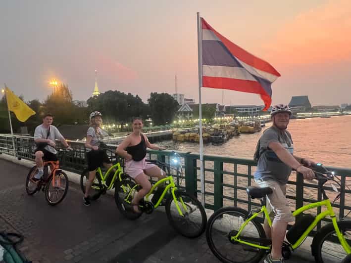 Electric Bike Tour - Crossing the Chao Phraya to Wat Kanyalanamitr