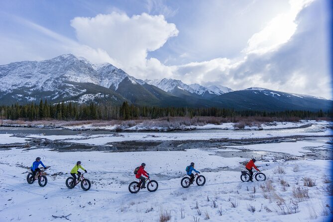 Electric Fat Biking Adventure in Banff | Small Group Adventure - Starting beside the Bow River