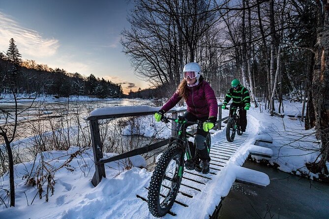 Electric Fat Biking Adventure in Banff | Small Group Adventure - The Banff town sign and the Springs Hotel