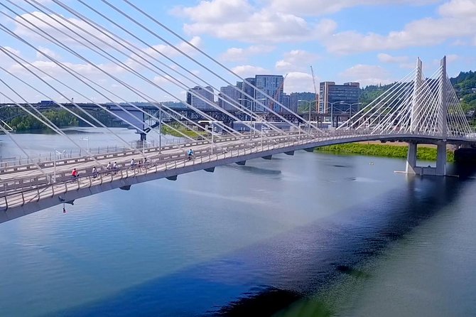 Essential Portland Oregon Bike and E-Bike Tour! - The Eastbank Esplanade and the Portland skyline