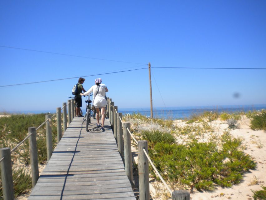 Faro Bike Tour through the Beautiful Ria Formosa - The approach to Praia de Faro