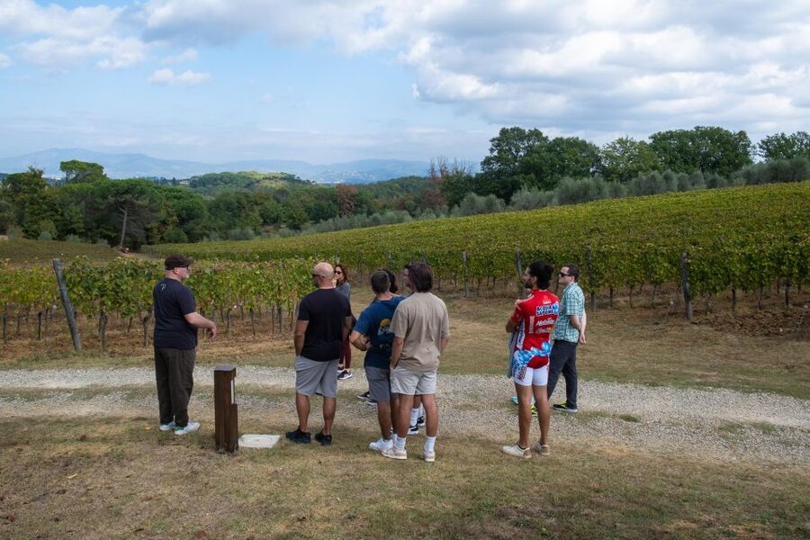 Florence: Chianti E-Bike Tour with Tuscan Lunch & Winery - Scenic stops above Florence