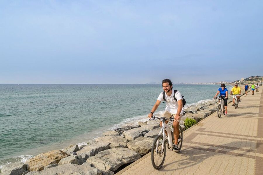 From Barcelona: Private Alella Wine Tour by Electric Bike - The return through El Masnou and by train