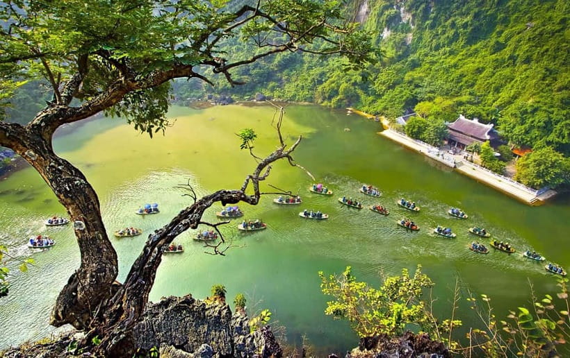From Hanoi: Hoa Lu, Tam Coc, Mua Cave & Cycling in Ninh Binh - Cycling through villages and rice fields
