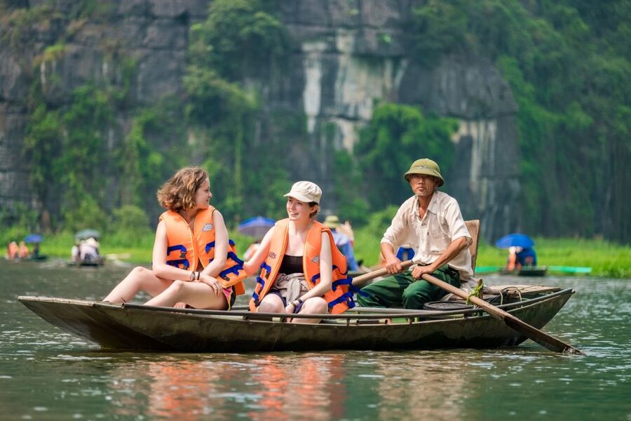 From Hanoi: Hoa Lu & Tam Coc with Buffet lunch & Cycling - Cycling through the villages