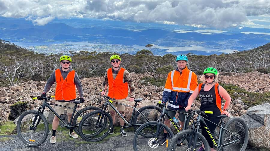 From Hobart: Mt Wellington Summit & Rainforest Bike Tour - The 6-kilometre descent from the summit