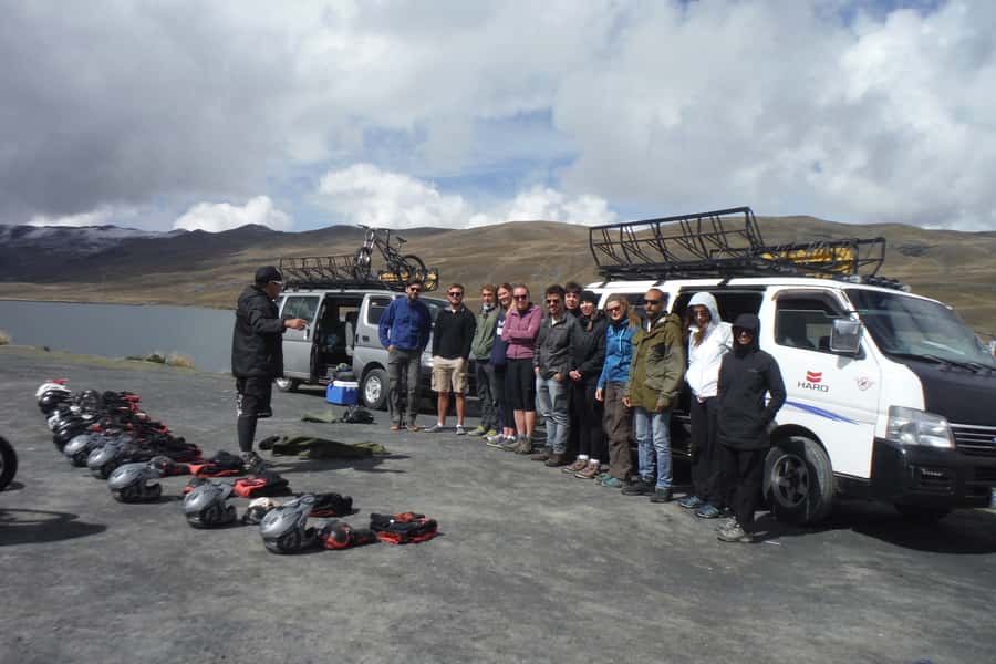 From La Paz: The World's Most Dangerous Road Biking Tour - Chuspipata marks the real start of Death Road