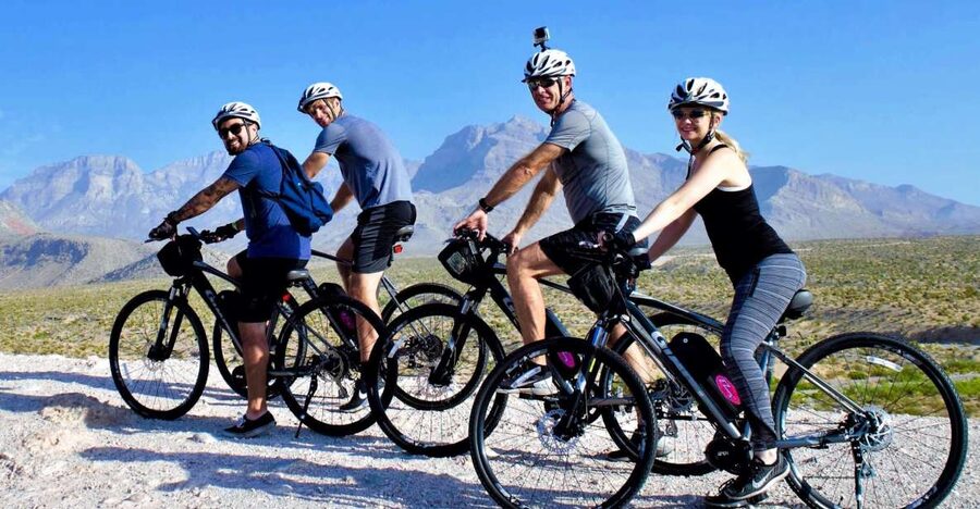 From Las Vegas: Red Rock Canyon Electric Bike Hire - Riding through 180 to 190 million years of sandstone