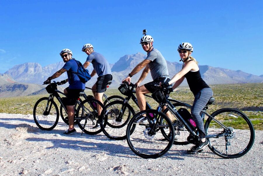 From Las Vegas: Red Rock Canyon Electric Bike Hire - Getting comfortable on a powerful e-bike