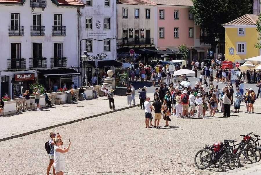 From Lisbon: Sintra and Cascais E-Bike Tour - The palaces seen from the road