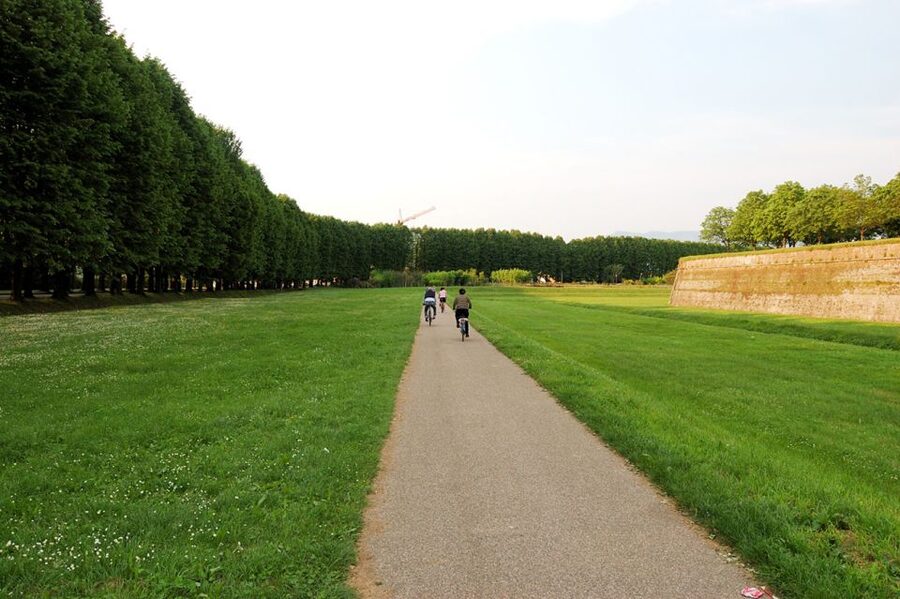 From Lucca to Pisa: Self-Guided Bike Tour - Riding through Lucca and along the Serchio