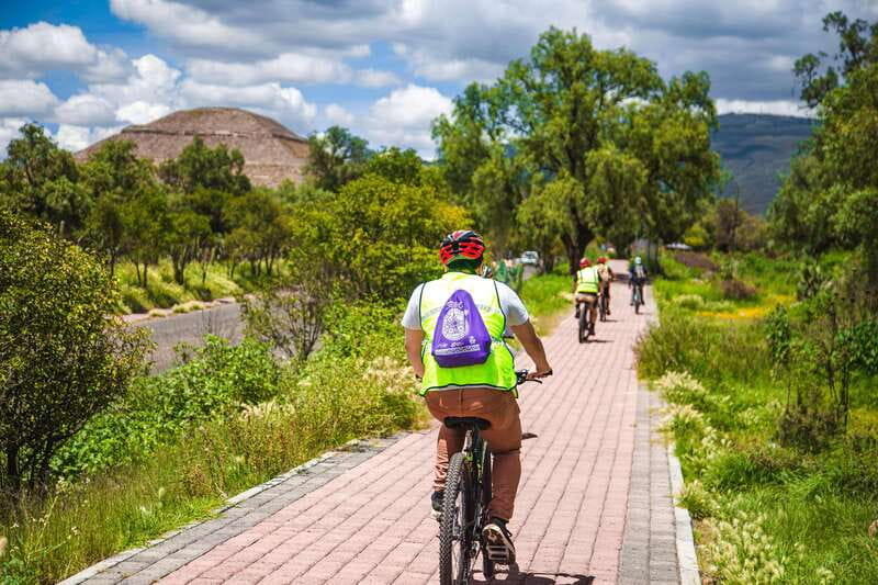 From Mexico City: Teotihuacan Pyramids and Bike Tour - San Juan Teotihuacán and the Cave Visit