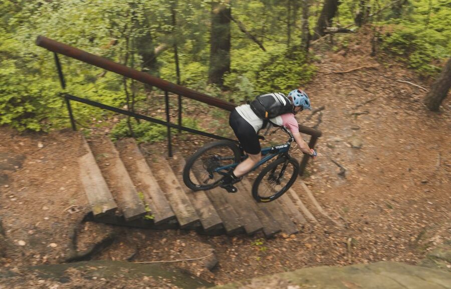From Prague: E-Mountain Biking Trip to the Bohemian Paradise - The first 10 kilometers to Trosky Castle