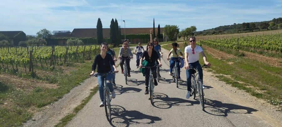 From Sitges: Cycling Tour with Winery visit and Tasting - From Sitges to the Penedès vineyards