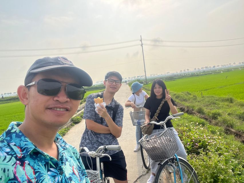 Funny day cycling, Buffalo riding and Basket boat - Tra Que Vegetable Village and a cup of local tea