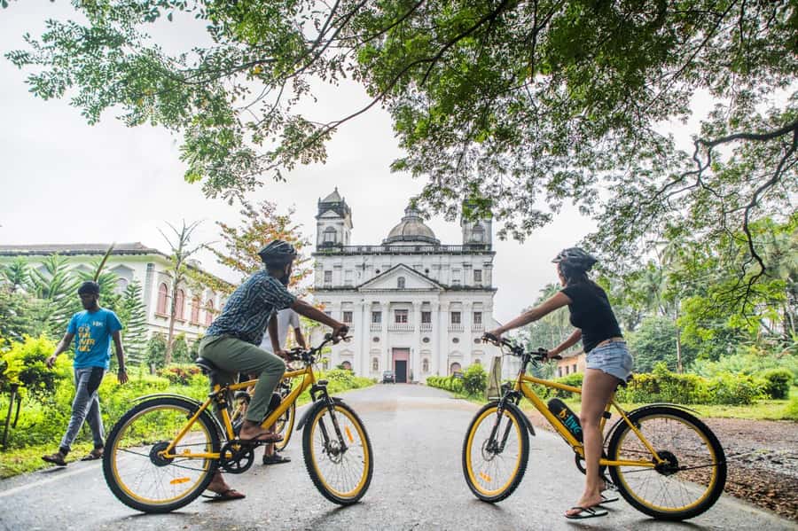 Goa: Old Goa and Divar Island E-Bike Tour with Snacks - Divar Island by e-bike