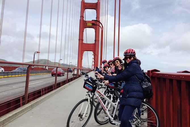 Golden Gate Bridge Guided Bicycle or E-Bike Tour from San Francisco to Sausalito - Rolling downhill into Sausalito