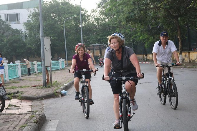 Half-Day Bicycle Tour Combine City & Countryside + Train Street - Ba Dinh Square and Hanoi’s formal center