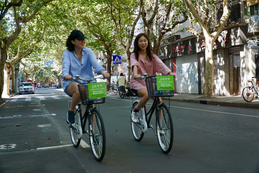 Half-Day Old Shanghai Small Group Bike Tour (Day & Night) - Tianzifang, where the bike gives way to walking
