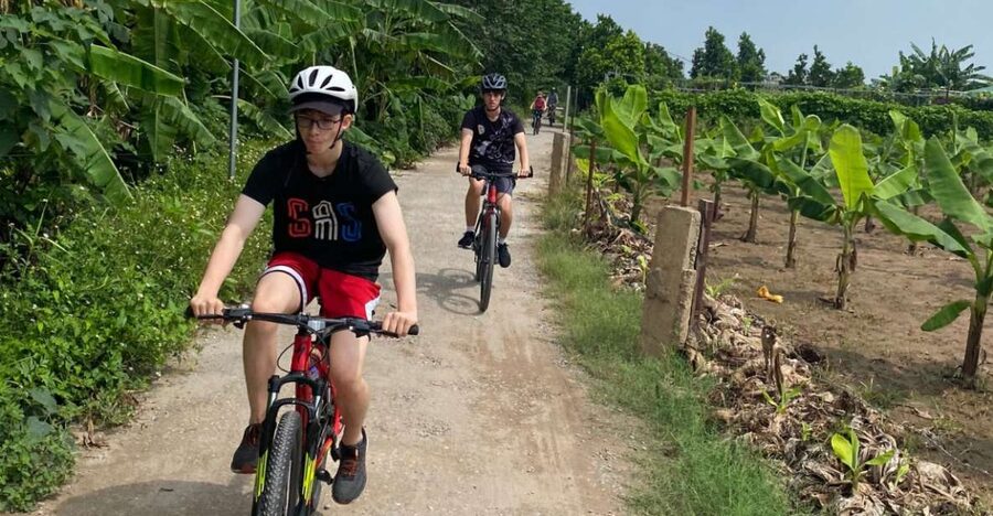 Hanoi Countryside Bicycle Tour - An Old Village Gate and the First Taste of Rural Hanoi