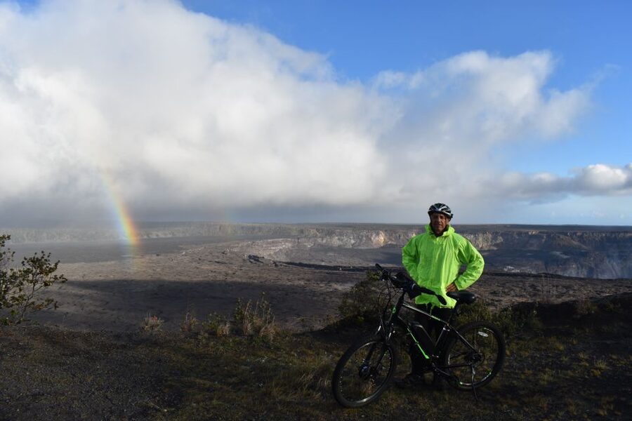 Hawaii: Volcanoes National Park E-Bike Rental and GPS Audio - What road riding is really like