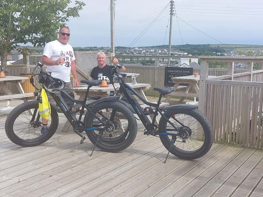 Hayle: 4-Hours Fat-Tyre E-Bike Hire - Dave’s bike lesson before you ride