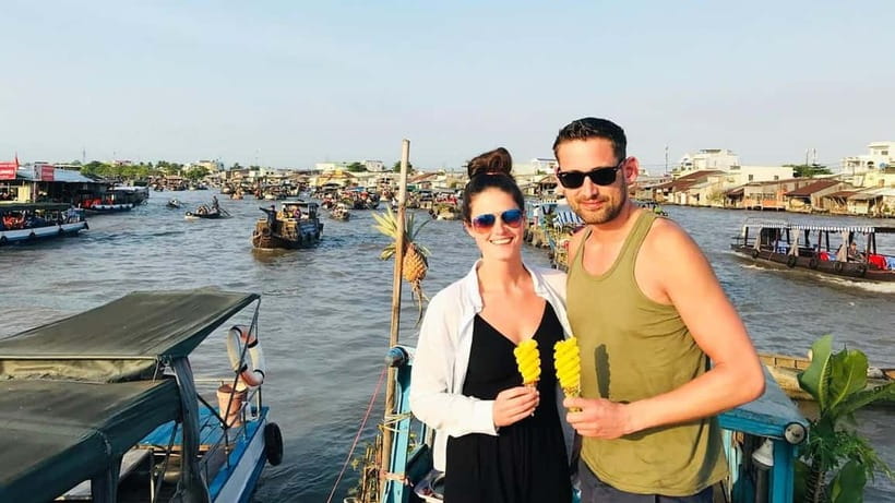 HCM: 2-Day Mekong Floating Market with Cooking & Bike Ride - Making Bánh Xèo or Bánh Khọt