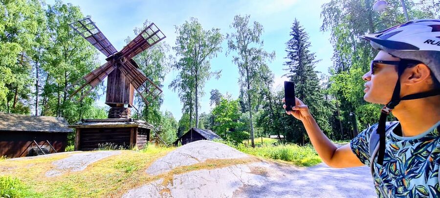 Helsinki: Bike or E-Bike Tour, BBQ, Sauna, Parks, and Forest - Starting at Huopalahti, with useful train access