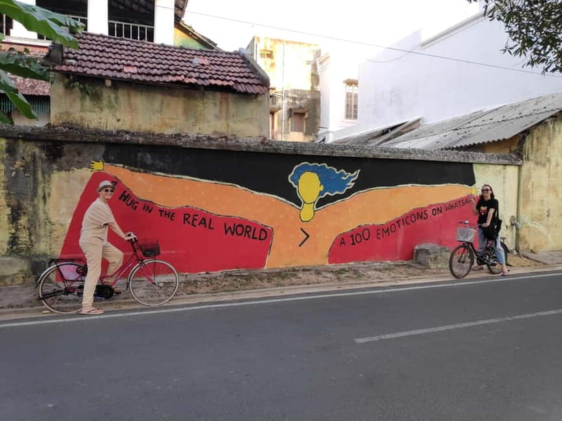 Heritage Bike tour of Pondicherry - The Tamil Quarter and the part many short tours miss