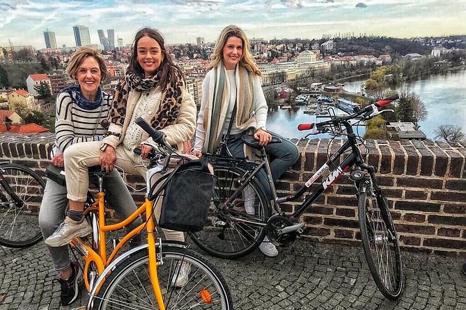 Hidden Prague Bike Tour - Riding beside the Vltava and seeing the Dancing House