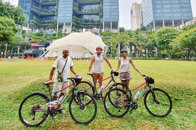Historical Singapore Bike Tour on Full-Sized Bicycles - The business district and Lau Pa Sat