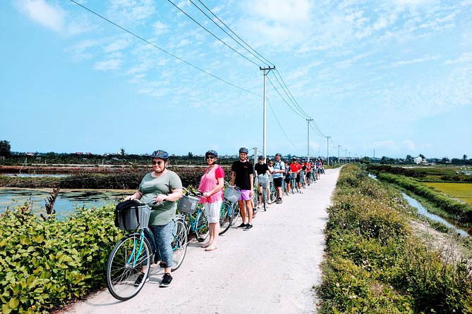 Hoi An Countryside Biking Tour(Vegetable village -basket boat - fishing village) - Entering the water coconut forest by basket boat