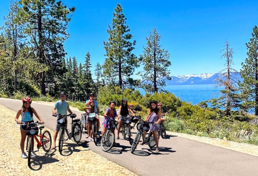 Lake Tahoe Lakeside Electric Bike Rental - Reaching Memorial Beach and Hidden Beach