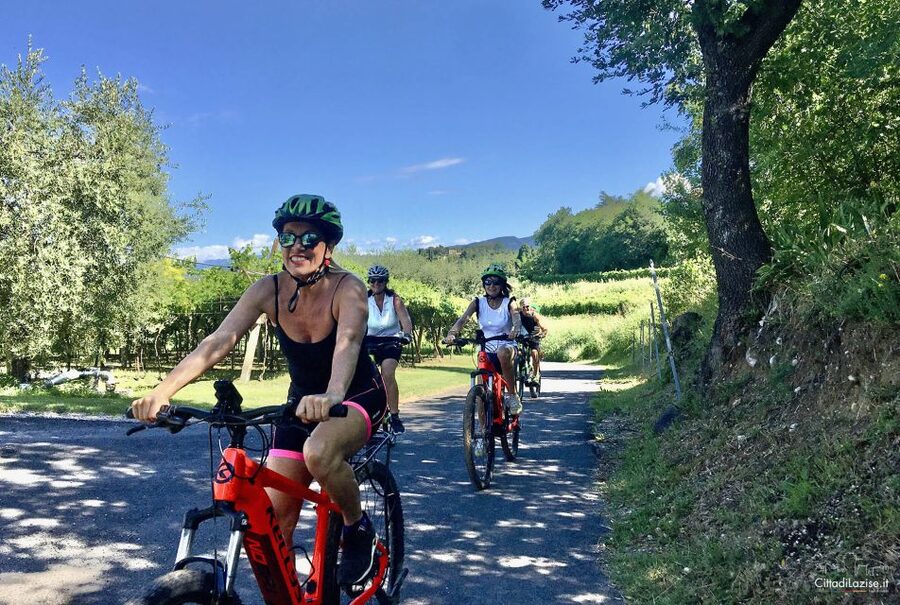 Lazise: Bike Tour and Wine Tasting - Riding out from Le Ginestre Winery