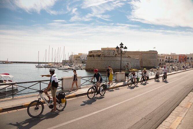 Lecce to Gallipoli E-Bike Tour with Swim, Farm Tasting +Taxi back - Key points at a glance