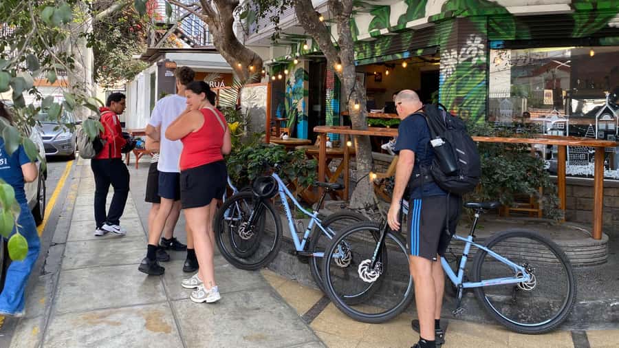 Lima: Sightseeing Bike Tour with Food and Drink Tastings - Surquillo market adds fruit and local color