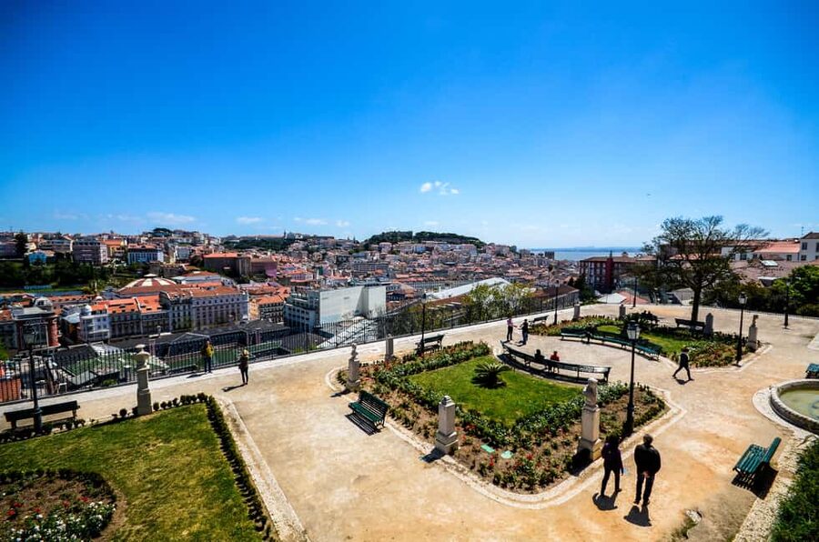 Lisbon: E-Bike Adventure Through the City of Seven Hills - Three high viewpoints in quick succession