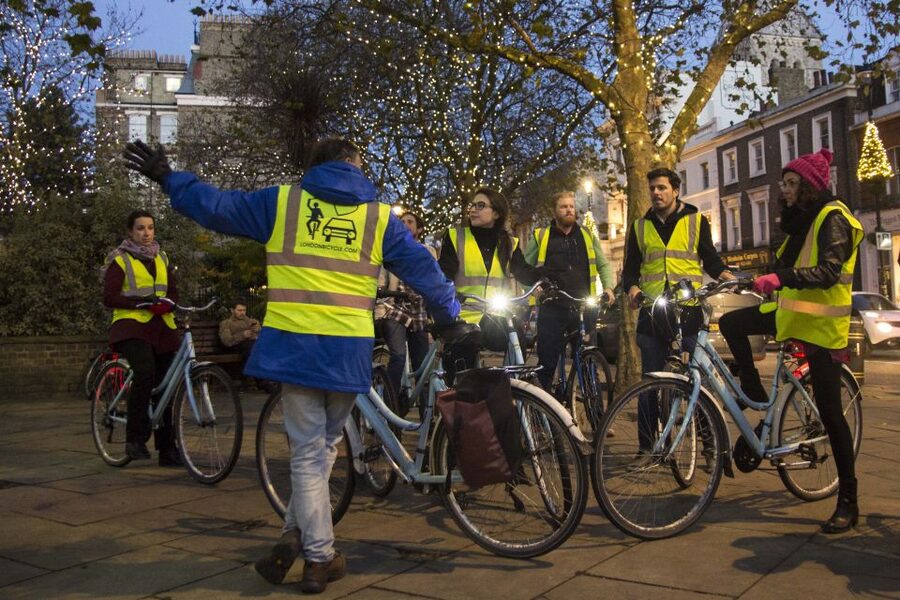 London Christmas Lights Bike Tour - The West End lights: Bond Street, Oxford Street, and Regent Street