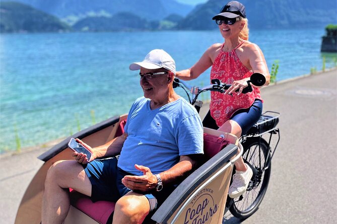 Lucerne's Hidden Secrets by Electric Cargo Bike - Lake Lucerne and the road toward Horw