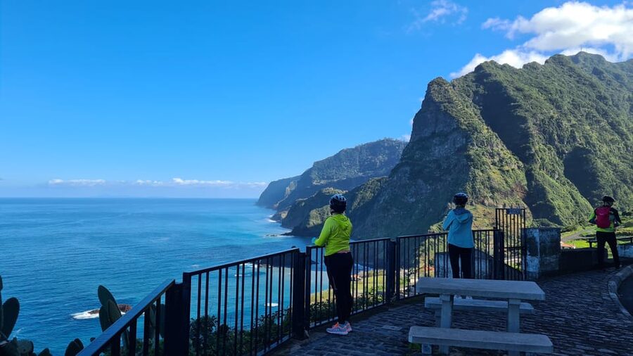 Madeira: Guided E-bike Tour of the North Coast - The last viewpoint over Ponta Delgada