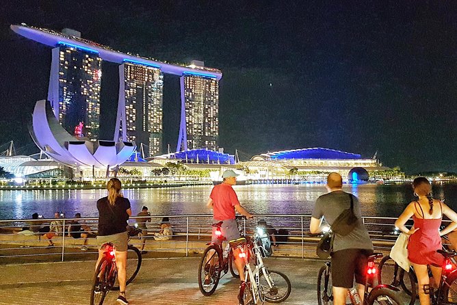 Marina Bay Night Cycling Tour - Marina Bay Sands, Gardens by the Bay, and the evening lights