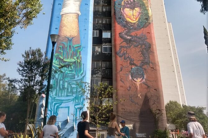 Mexico City; ART NACO : Murals & Street Art Bike Tour - Obrera and Doctores, where the art has a local setting