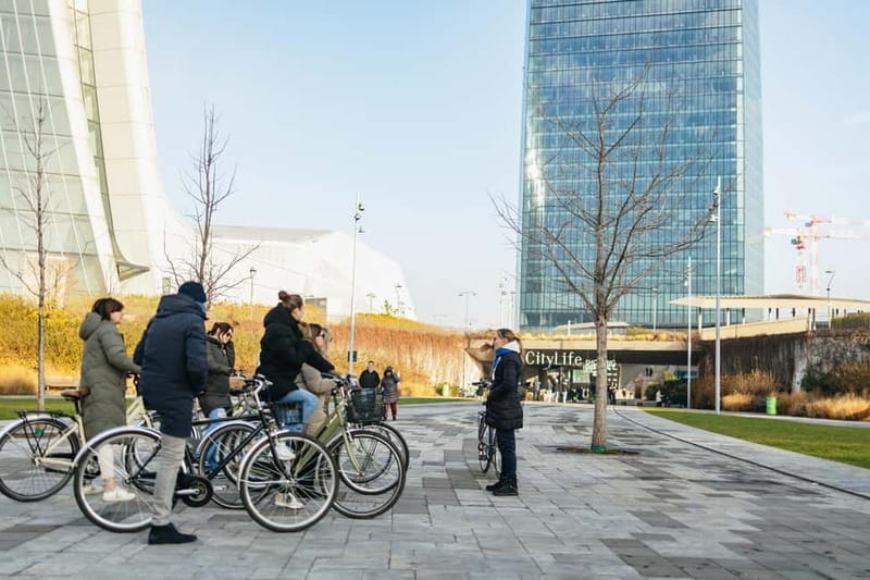Milan: Hidden Gems Guided Bike Tour - CityLife shows Milan reinventing itself