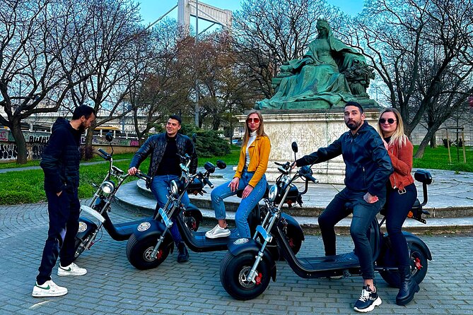 Monster Bike Sightseeing Tour – City Budapest on Electric Rollers - Castle Garden Bazaar and the lower castle approach