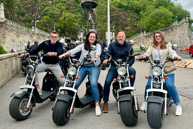 Monster Bike Sightseeing Tour – City Budapest on Electric Rollers - Crossing the Chain Bridge back into Pest