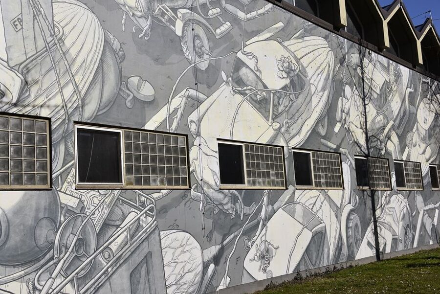 Munich: Street Art Bike Tour - The slaughterhouse district and industrial surroundings