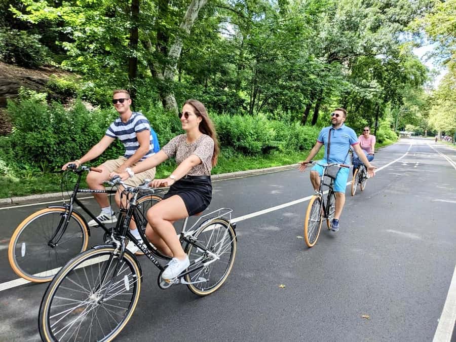 New York City: Best of Central Park Bike Tour - Bethesda Terrace and Fountain set the tone