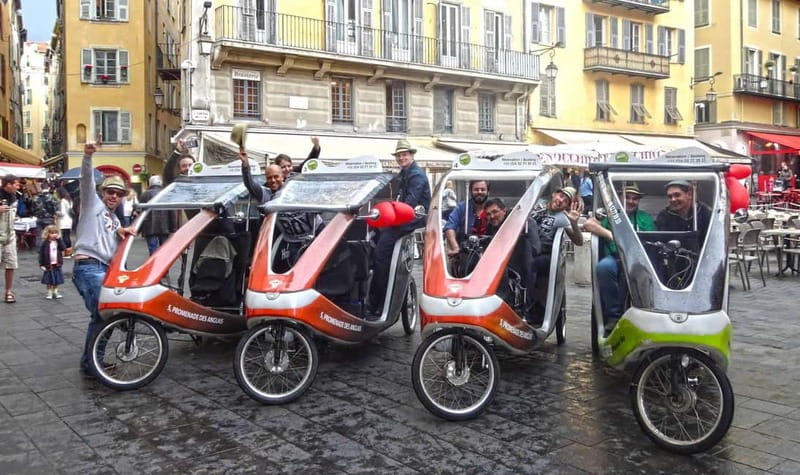 Nice: private guided Tour by electric taxi bike - Price and value for two people