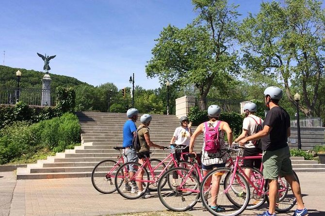 Non Touristy Pink Bike Tour by Spade & Palacio - Mount Royal and the first view of local park life